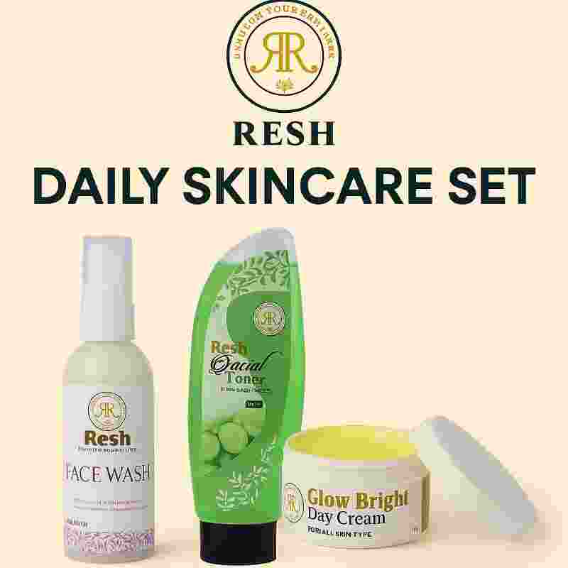 Daily Skin Care Set - Facewsh / toner / Day Cream
