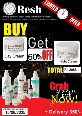  Buy day cream get 60% off for Night cream 